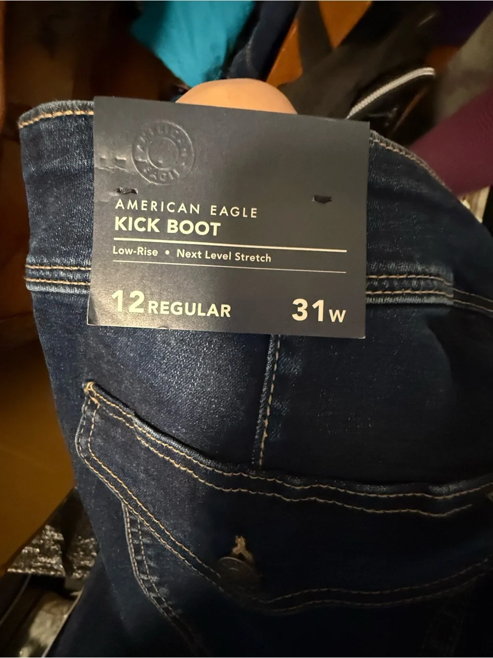 American Eagle Outfitters Dark Blue Flare Jeans